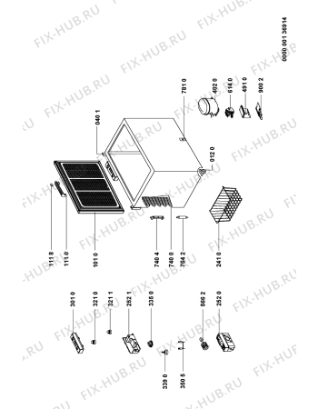 Схема №1 PLC218W1 (F090668) с изображением Криостат для холодильной камеры Indesit C00327553