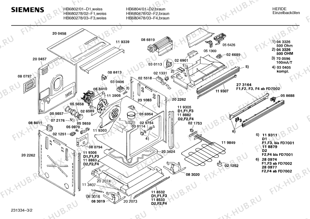 Схема №2 HE4602 с изображением Стержень для плиты (духовки) Siemens 00270514
