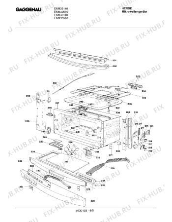 Схема №6 EM933210 с изображением Кронштейн для составляющей Bosch 00157361