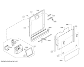 Схема №6 S21M53N4EU с изображением Передняя панель для посудомойки Bosch 00702847