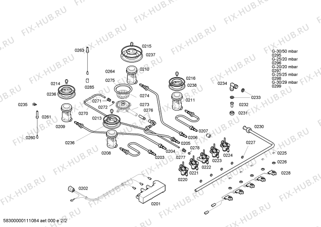 Схема №2 PGF775K01N с изображением Горелка для электропечи Siemens 00606909