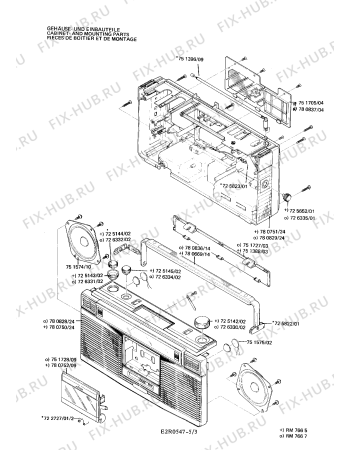 Взрыв-схема аудиотехники Siemens RM7665 - Схема узла 03