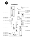 Схема №1 EO6545NO/BA0 с изображением Ручка для электропылесоса Seb FS-9100034899