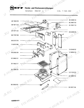 Взрыв-схема плиты (духовки) Neff 1134043202 3404/321H - Схема узла 04