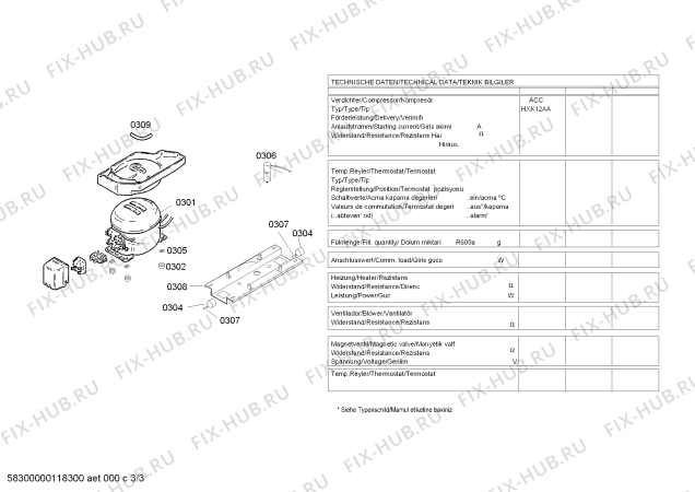 Схема №3 KS49U622NE с изображением Контейнер для холодильной камеры Siemens 00660412