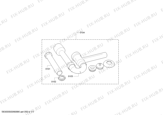 Схема №1 AG050000 с изображением Труба для плиты (духовки) Bosch 00351737