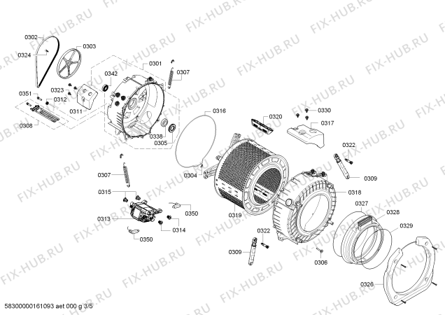 Схема №4 V6540X0 с изображением Охладитель для стиральной машины Siemens 00708620