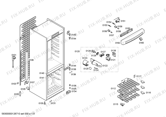 Схема №2 4KE182DN с изображением Панель для холодильной камеры Bosch 00445950