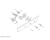 Схема №5 B85M52N3MC с изображением Панель управления для плиты (духовки) Bosch 00744901