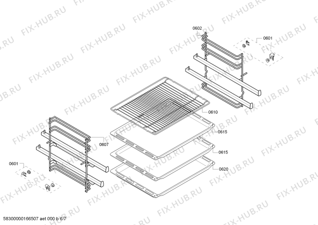 Схема №6 HCE728323U с изображением Панель управления для духового шкафа Bosch 00745274