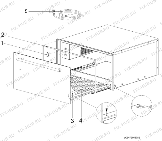 Взрыв-схема микроволновой печи Electrolux WS210SP - Схема узла Section 5