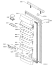 Схема №1 SK91205I с изображением Дверца для холодильника Aeg 2255707016