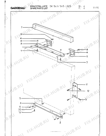 Схема №11 IK541023 с изображением Планка для холодильника Bosch 00211810