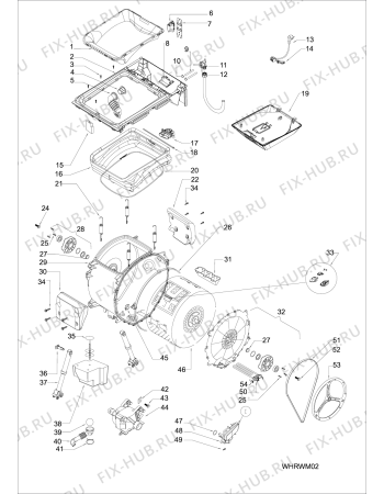 Схема №2 LTE8027 (F094587) с изображением Модуль (плата) для стиральной машины Indesit C00385847