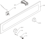 Схема №1 B7920W (191547, EVP444-544M) с изображением Клавиша для электропечи Gorenje 191844