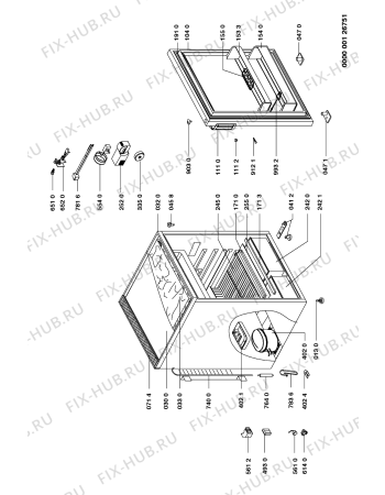 Схема №1 ART 410/H с изображением Запчасть для холодильника Whirlpool 481931039189