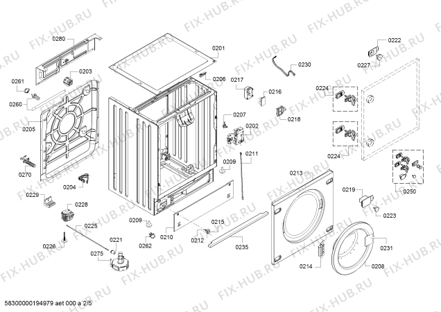 Схема №3 WKD28541GB с изображением Кабель для стиральной машины Bosch 11016596