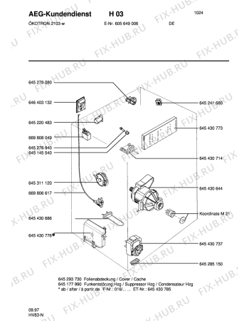 Взрыв-схема стиральной машины Privileg ÍKOTRON 2103 - Схема узла Electrical equipment