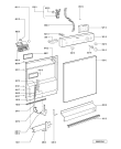 Схема №2 GSF 4561 WS с изображением Панель для посудомоечной машины Whirlpool 481245372357