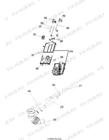 Схема №4 LOP 8050 с изображением Обшивка для стиралки Whirlpool 480111102882