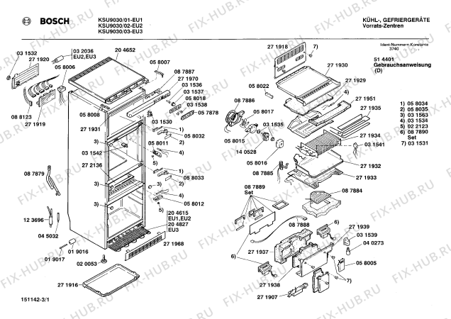 Схема №2 KS90U00FF с изображением Уплотнитель двери для холодильника Siemens 00204620