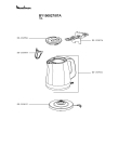 Схема №1 BY150827/87A с изображением Элемент корпуса для электрочайника Moulinex SS-207821