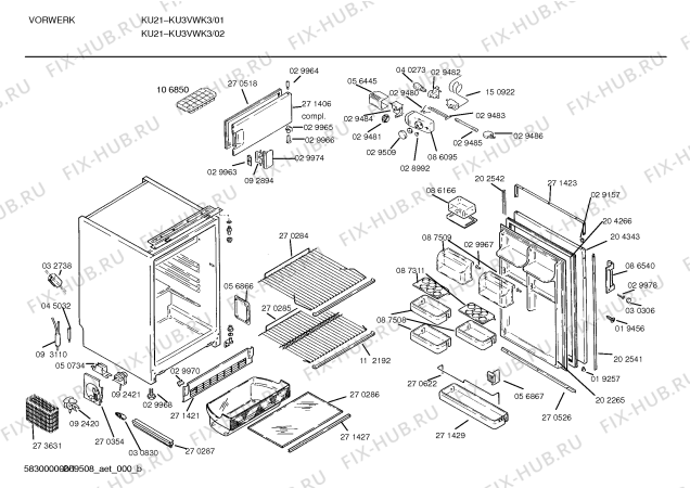 Схема №2 GU19 gu1vwg2 с изображением Ремкомплект для холодильной камеры Bosch 00092420