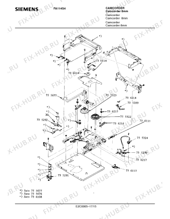 Схема №13 FA114G4 с изображением Сервисная инструкция для видеотехники Siemens 00535292