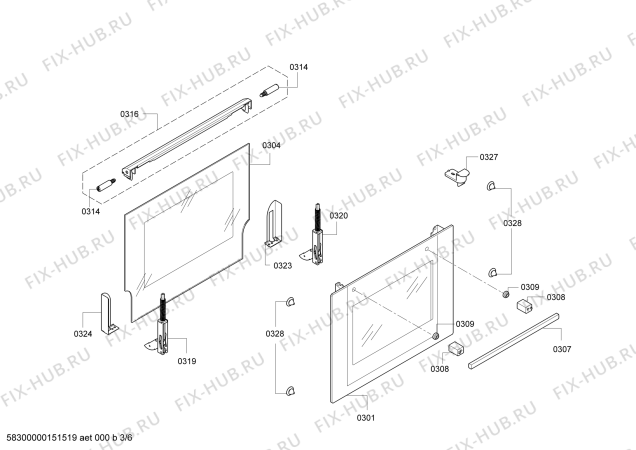 Схема №5 CH130252 с изображением Панель управления для духового шкафа Bosch 00675785