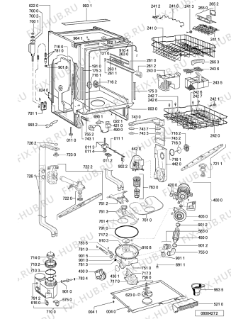 Схема №1 ADG 9836 с изображением Панель для электропосудомоечной машины Whirlpool 481245372927
