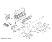 Схема №5 E93M43N0MK с изображением Панель управления для плиты (духовки) Bosch 00676451