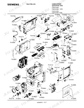 Схема №9 FA417R6 с изображением Инструкция по эксплуатации для телевизора Siemens 00531169