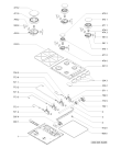 Схема №1 AKM 250/TF с изображением Решетка на поверхность для плиты (духовки) Whirlpool 481945868068