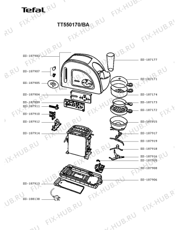 Схема №1 TT552842/BA с изображением Всякое для тостера (фритюрницы) Tefal SS-187920