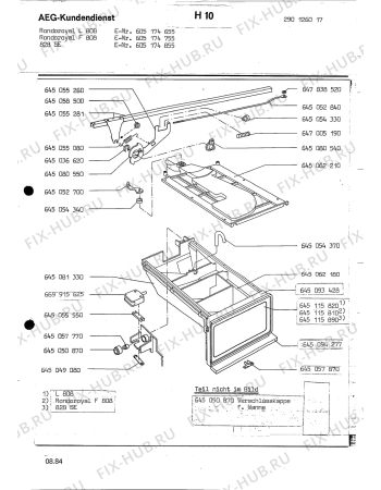 Взрыв-схема посудомоечной машины Rondo (N Rn) RONDOROYAL F 808 - Схема узла Section6