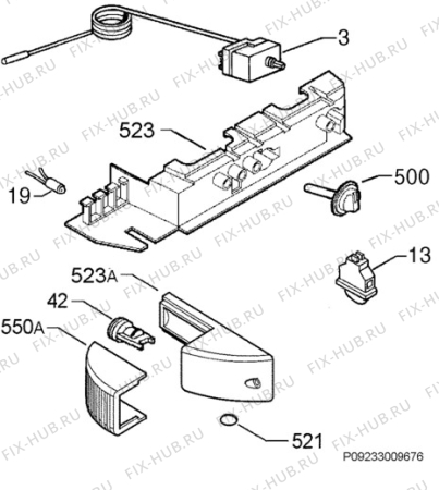 Взрыв-схема холодильника Aeg Electrolux S70250KA - Схема узла Diffusor