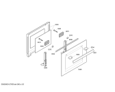 Схема №4 P1HEB31020 с изображением Внешняя дверь для духового шкафа Bosch 00667553