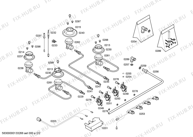 Взрыв-схема плиты (духовки) Siemens ER626PT90E ENC.ER626PT90E 4G C60F TIMER IH5-G SIEME - Схема узла 02