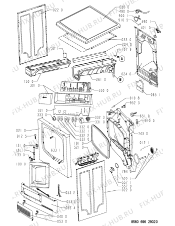 Схема №2 TRKE 6961 с изображением Декоративная панель для сушильной машины Whirlpool 481245212049