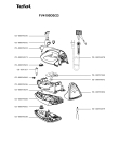 Схема №1 FV4190D0/23 с изображением Кнопка для электроутюга Tefal CS-00097545