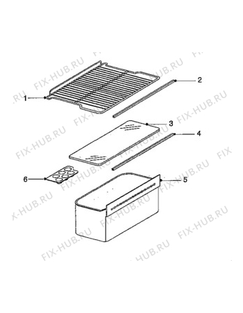 Взрыв-схема холодильника Electrolux ER1244T/N - Схема узла Furniture