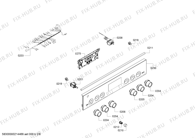 Схема №5 HGA323150R с изображением Крышка для духового шкафа Bosch 00715241
