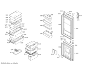 Схема №4 KGN49SQ31 с изображением Дверь для холодильника Bosch 00712989