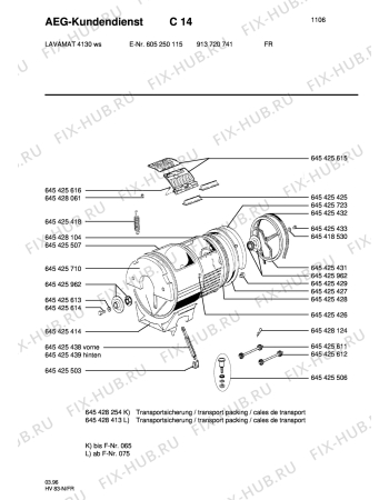 Взрыв-схема стиральной машины Aeg LAV4130 - Схема узла Section2