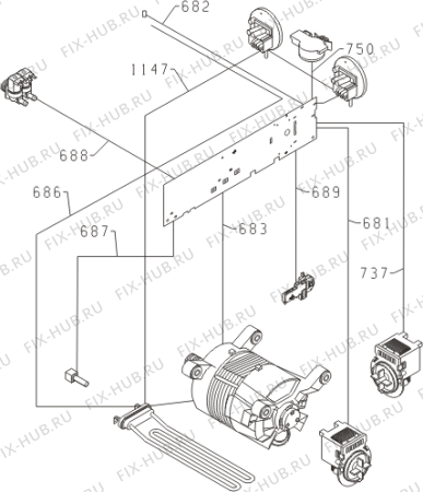 Взрыв-схема стиральной машины Gorenje W8624H (392283, PS10/35120) - Схема узла 03