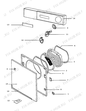 Взрыв-схема стиральной машины Zanussi TD901EC - Схема узла Command panel 037