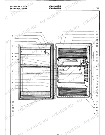 Схема №8 IK095017 с изображением Планка для холодильника Bosch 00098837