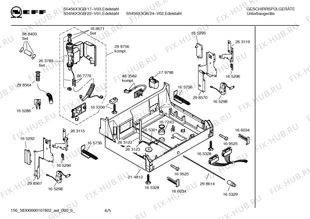 Схема №4 S5456X3GB с изображением Инструкция по эксплуатации для посудомоечной машины Bosch 00587320
