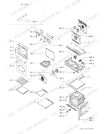 Схема №1 AKL414/WH с изображением Дверца для плиты (духовки) Whirlpool 481945058029