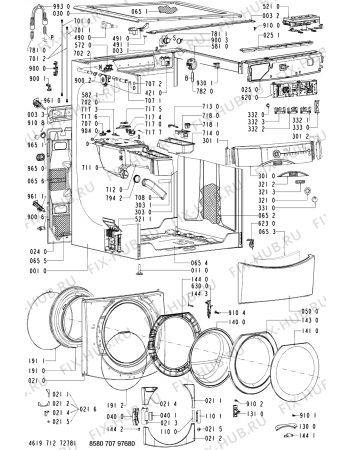 Схема №2 707 BC/TS с изображением Декоративная панель для стиралки Whirlpool 481245216772